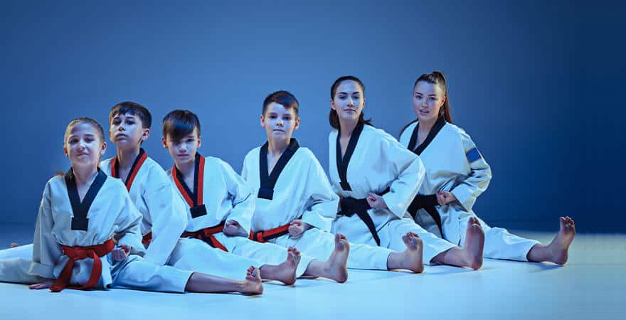 Martial Arts Lessons for Kids in Kansas City MO - Kids Group Splits